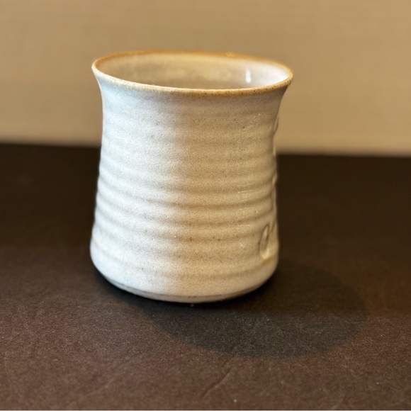 Hand Crafted Studio Art Pottery Mug with Critter Pig Inside Rustic Signed - Picture 4 of 10